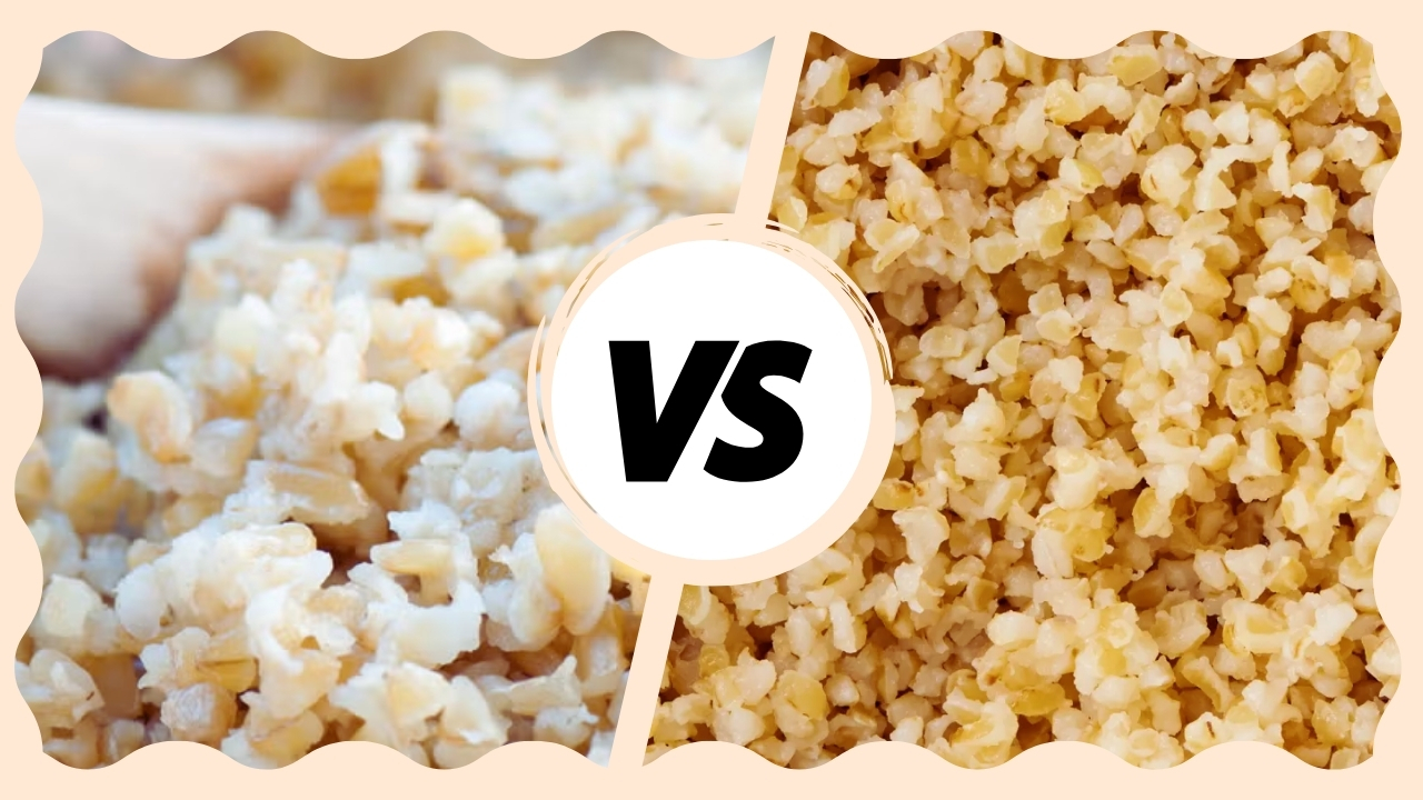 A Bowl of Freekeh and A Bowl of Bulgur Side by Side, Highlighting Their Distinct Textures and Colors